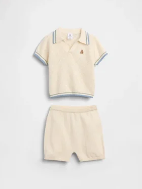 Set med babytröja och pikétröja