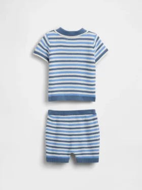 Set med babytröja och pikétröja