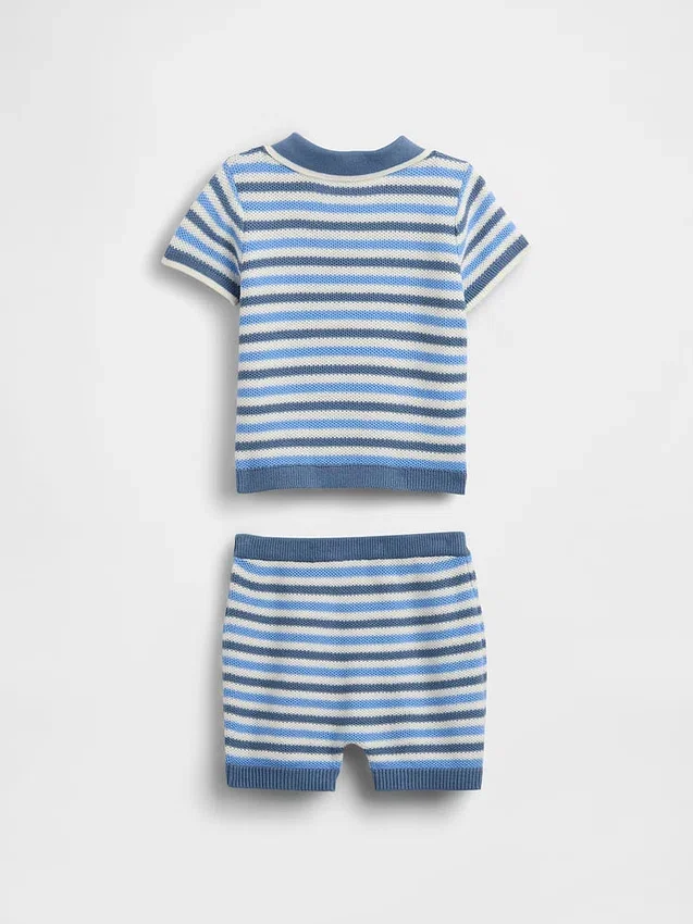 Set med babytröja och pikétröja