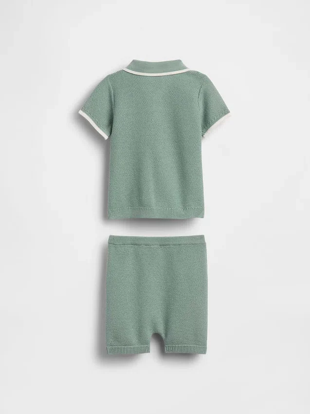 Set med babytröja och pikétröja
