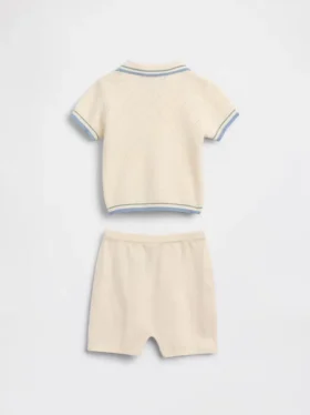 Set med babytröja och pikétröja