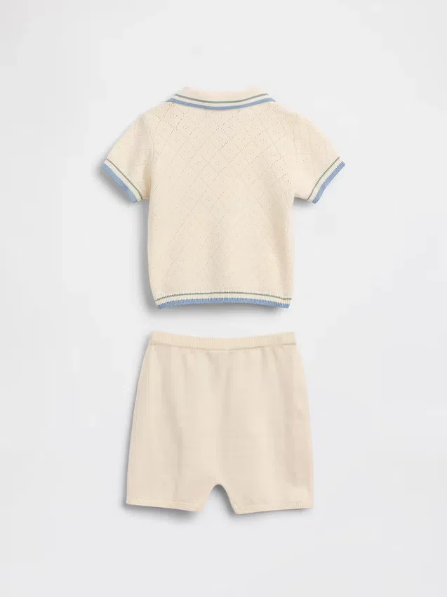 Set med babytröja och pikétröja