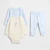 Set med bodysuit i ekologisk bomull för spädbarn (3-pack)