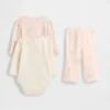 Set med bodysuit i ekologisk bomull för spädbarn (3-pack)