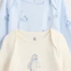 Set med bodysuit i ekologisk bomull för spädbarn (3-pack)