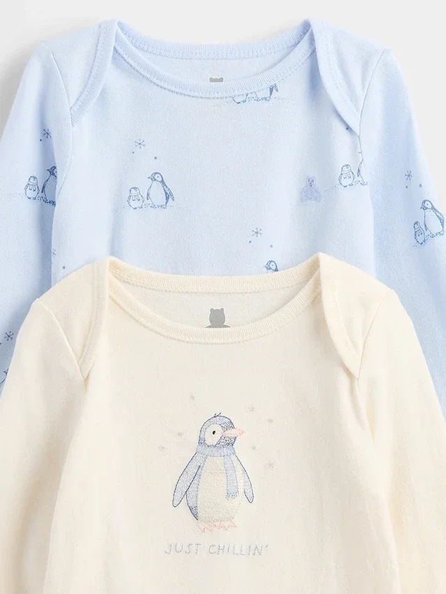 Set med bodysuit i ekologisk bomull för spädbarn (3-pack)