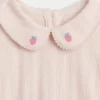 Set med broderad pointelle-tröja och shorts för spädbarn