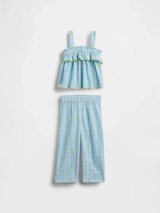 Set med citrongrutigt klädesplagg för Baby & Småbarn