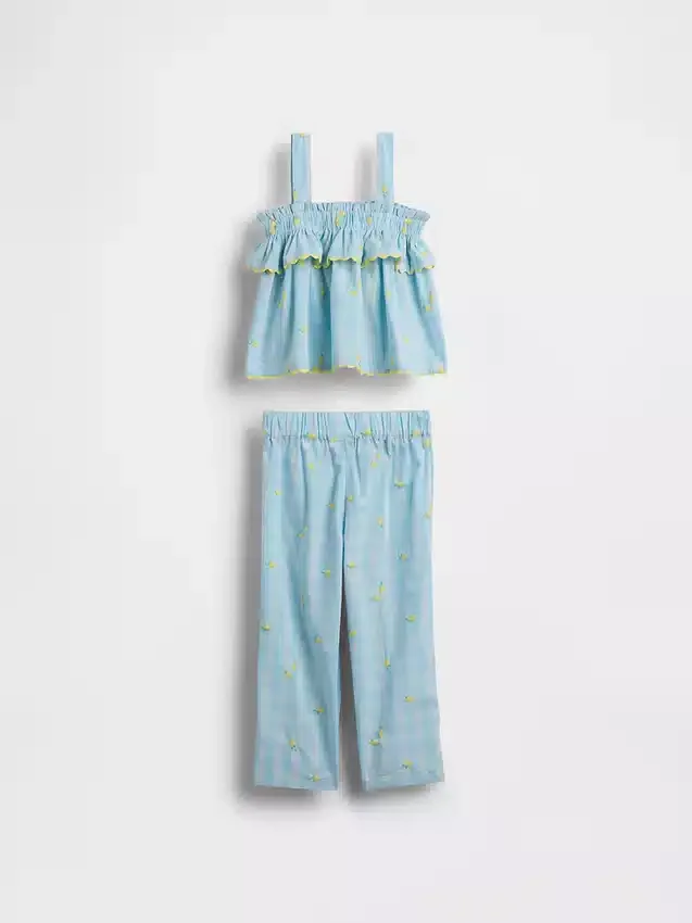 Set med citrongrutigt klädesplagg för Baby & Småbarn