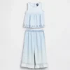 Set med denimkläder med hålbroderi för Baby & Småbarn