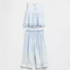 Set med denimkläder med hålbroderi för Baby & Småbarn