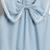 Set med denimkläder med rosett för Baby & Småbarn