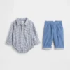 Set med flanell- och corduroykläder för spädbarn