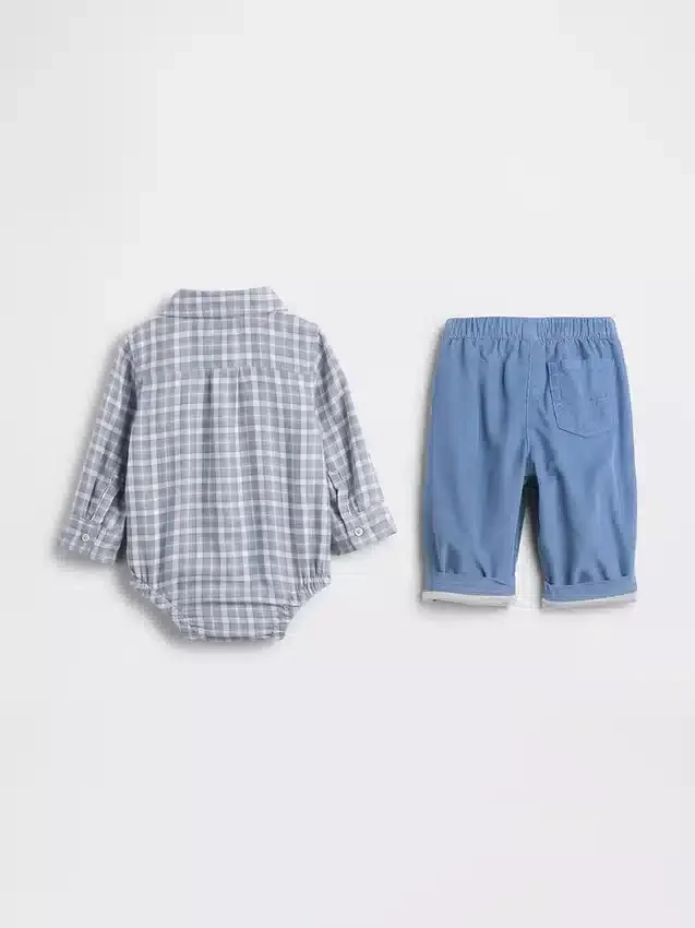 Set med flanell- och corduroykläder för spädbarn