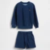 Set med indigo-färgad frotté för Baby & Småbarn