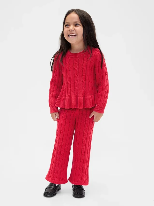 Set med kabelstickad tröja för Baby & Småbarn