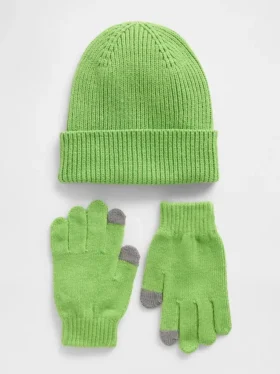 Set med mössa och handskar för barn