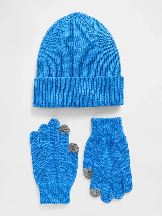 Set med mössa och handskar för barn