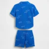 Set med pikétröja och shorts i bomullsgasväv för Baby & Småbarn