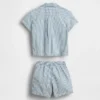 Set med randig babyjeans