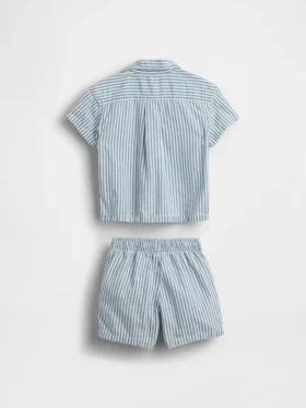 Set med randig babyjeans