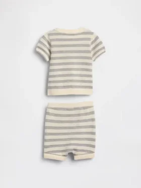 Set med randig babytröja
