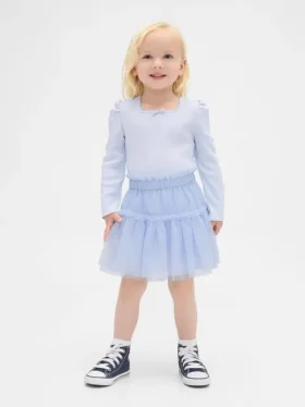 Set med ribbad tröja och tyllkjol för Baby & Småbarn