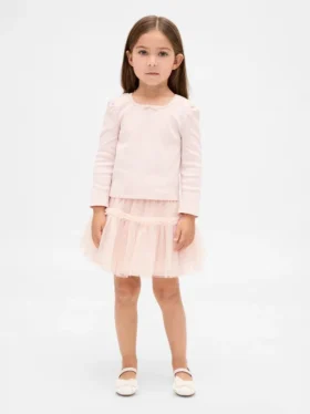 Set med ribbad tröja och tyllkjol för Baby & Småbarn