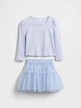 Set med ribbad tröja och tyllkjol för Baby & Småbarn
