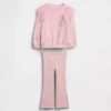 Set med tulle-tröja och ribbade leggings med utsvängda ben för Baby & Småbarn