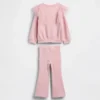 Set med tulle-tröja och ribbade leggings med utsvängda ben för Baby & Småbarn