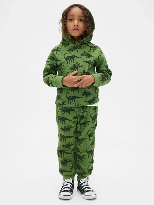 Set med våffelstickad tröja och joggingbyxor för Baby & Småbarn