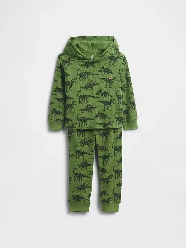 Set med våffelstickad tröja och joggingbyxor för Baby & Småbarn