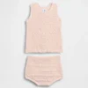 Set med virkad baby-tank och shorts