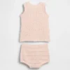 Set med virkad baby-tank och shorts
