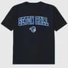 Seton Hall University Arch Logo, svart grafisk T-shirt