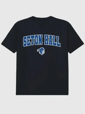Seton Hall University Arch Logo, svart grafisk T-shirt