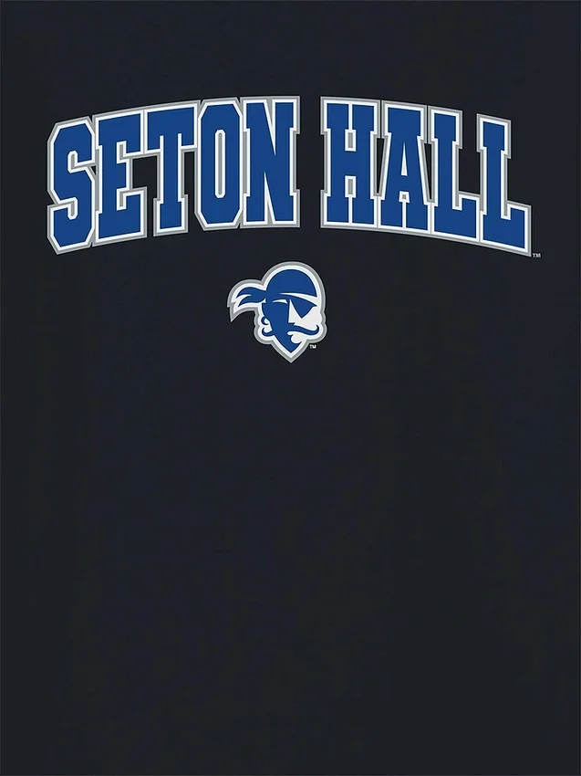 Seton Hall University Arch Logo, svart grafisk T-shirt
