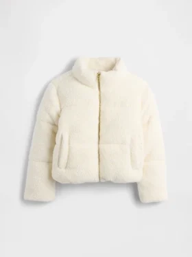 Sherpa-puffjacka för barn