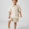 Shorts i bomullsgasväv med tryck för Baby & Småbarn