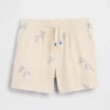Shorts i bomullsgasväv med tryck för Baby & Småbarn