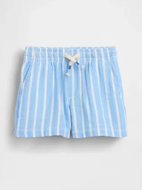 Shorts i bomullsgasväv med tryck för Baby & Småbarn