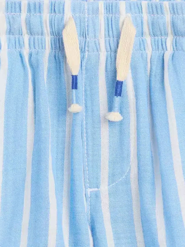 Shorts i bomullsgasväv med tryck för Baby & Småbarn