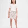 Shorts i återvunnen flanell för barn