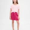 Shorts i återvunnen flanell för barn
