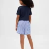 Shorts i återvunnen flanell för barn