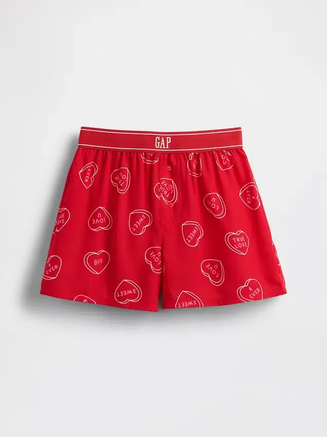 Shorts i återvunnen flanell för barn