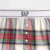 Shorts i återvunnen flanell för barn