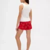 Shorts i återvunnen flanell för barn