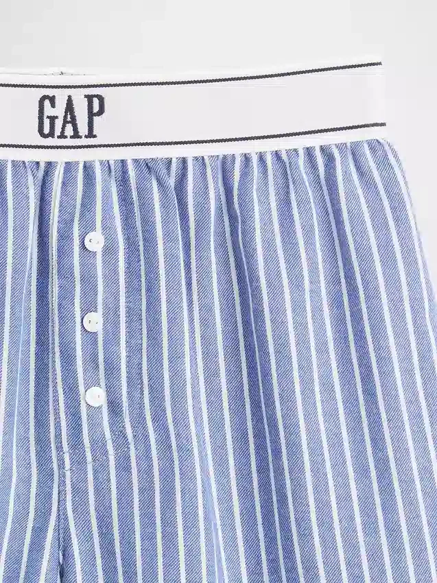 Shorts i återvunnen flanell för barn